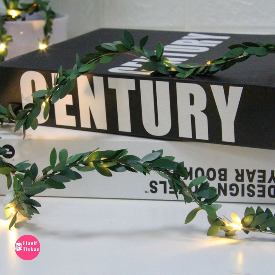 Green Leaf Decorative Vine LED Light 5 Meter 50 Lights